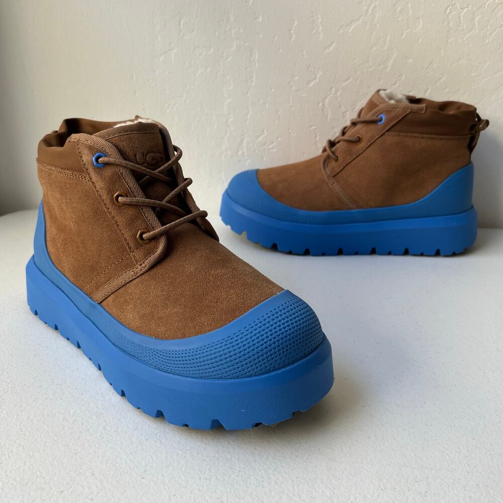 Ugg Neumel Weather Hybrid Boots M6/W7 in Chestnut Big Sky Blue Unisex Winter NEW